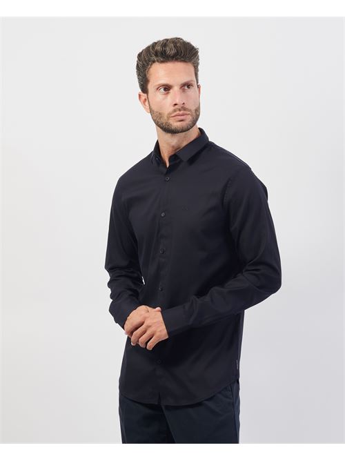 Armani Exchange Blue Cotton Shirt ARMANI EXCHANGE | 8NZC49-ZNYXZ1510